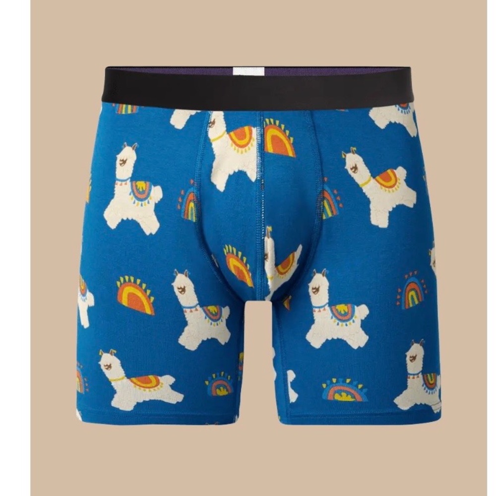 MeUndies Blue Llama Boxer Brief (M) - Picture 2 of 5